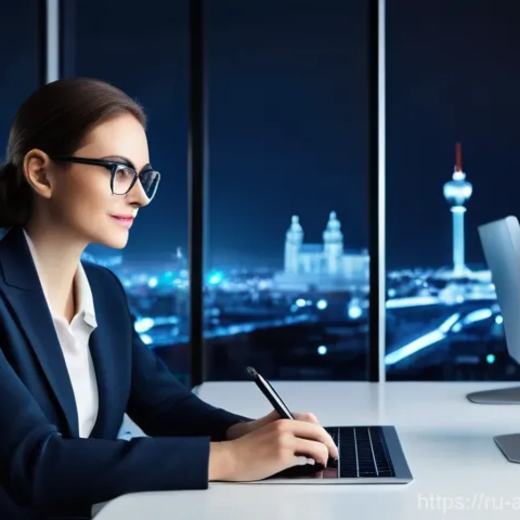 행정관리사로 커리어 체인지 성공 - **Prompt:** A dynamic, confident female administrative manager, in her early 30s, dressed in a sharp...